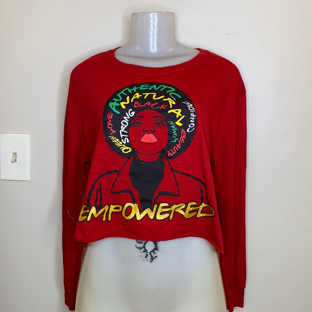 Long Sleeve Red Top Size Large
